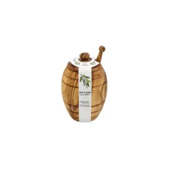 Pot à miel avec cuillère bois d'olivier
