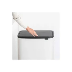 Poubelle Bo Touch Bin Hi blanche 2 x 30 L