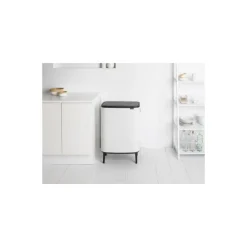 Poubelle Bo Touch Bin Hi blanche 2 x 30 L