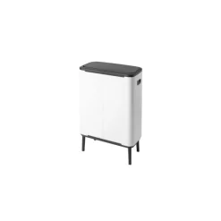 Poubelle Bo Touch Bin Hi blanche 2 x 30 L