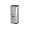 Poubelle à tri sélectif acier inox 2 x 20 L