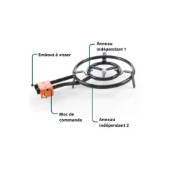 Réchaud gaz ø40cm