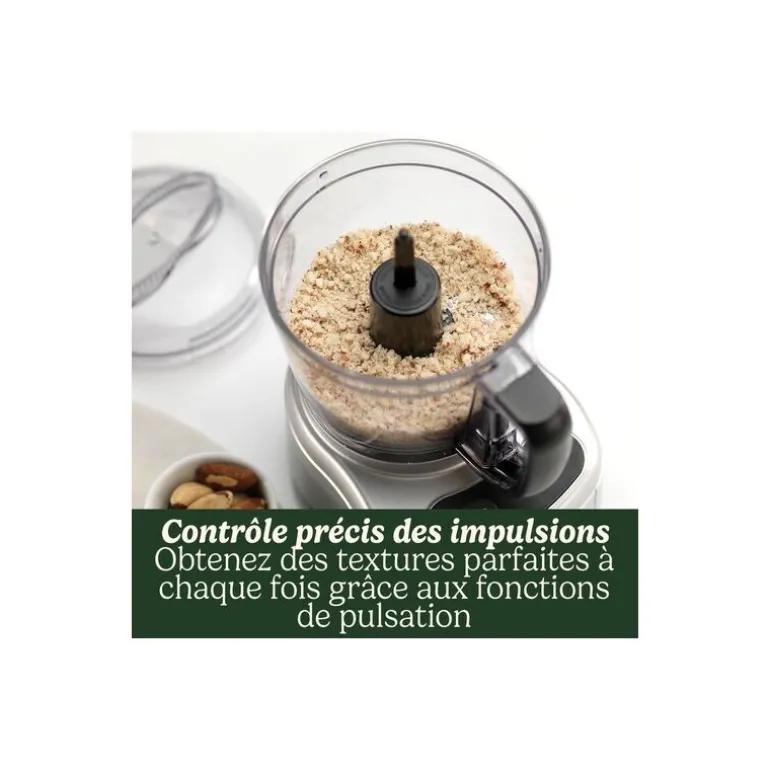 Robot mini préparateur gris perle 0,90 l