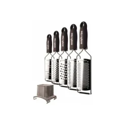 Râpe lame double tranchant gourmet noire