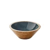 Saladier bois de mangue et résine Mineral coal ø 20 cm