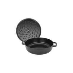 Sauteuse fonte Chistera avec couvercle noir mat Ø 28 cm