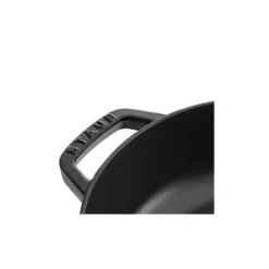 Sauteuse fonte Chistera avec couvercle noir mat Ø 28 cm