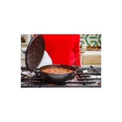 Sauteuse fonte Chistera avec couvercle noir mat Ø 24 cm