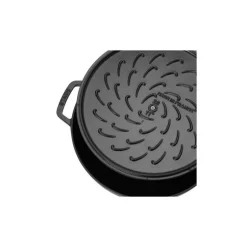 Sauteuse fonte Chistera avec couvercle noir mat Ø 24 cm