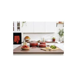 Sauteuse inox La Merveilleuse rouge passion ø 28 cm