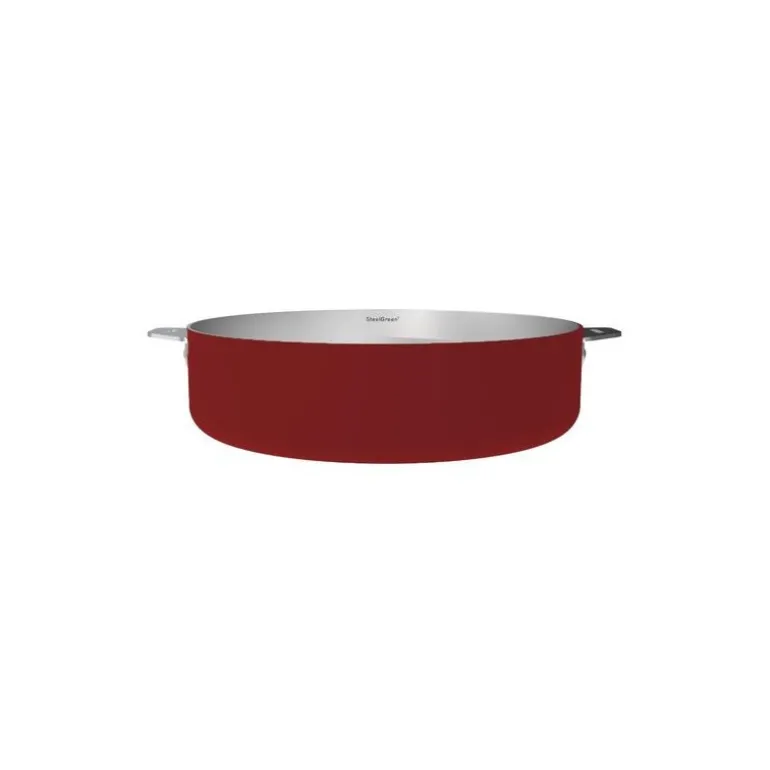 Sauteuse inox La Merveilleuse rouge passion ø 28 cm