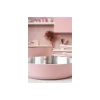 Sauteuse inox La Merveilleuse rose guimauve Ø 28 cm