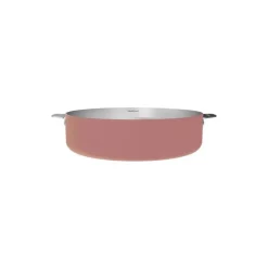 Sauteuse inox La Merveilleuse rose guimauve Ø 28 cm
