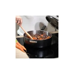 Sauteuse inox La Merveilleuse noir graphite ø 28 cm