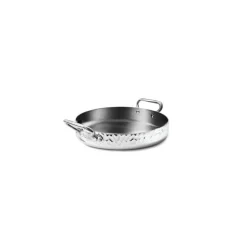 Sautoir trilply inox miroir martelé ø 24 cm