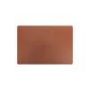 Set de table rectangle cuir brun 43 x 30 cm