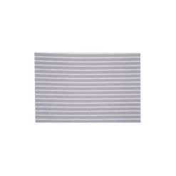 Set de table rectangle PVC blanc et beige 45 x 30 cm