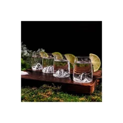 Set 4 verres shooters Topographic 6,5 cl