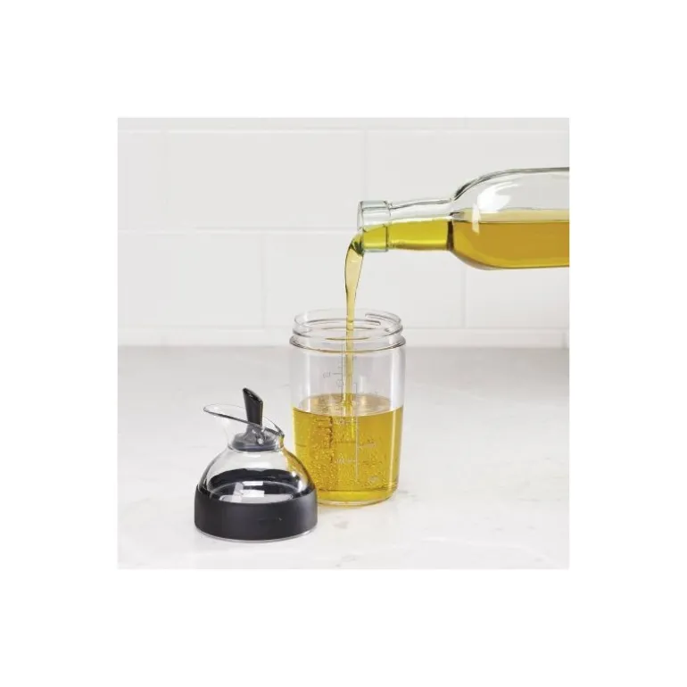 Shaker à vinaigrette noir 236 ml