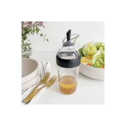 Shaker à vinaigrette noir 350 ml