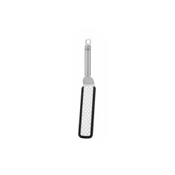Spatule coudée silicone et acier 26 cm