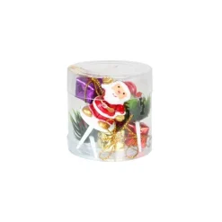 Sujet décor bûche de Noël - boite de 8
