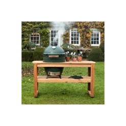 Table en bois sans roulettes pour Big Green Egg Large