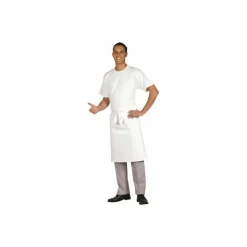 Tablier chef court blanc 65cm