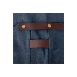 Tablier coton waxé et cuir N°547 bleu marine