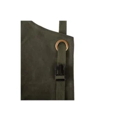 Tablier coton waxé N°515 vert olive