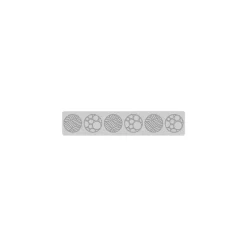 Tapis silicone forme snowball 6 empreintes ø 6 cm