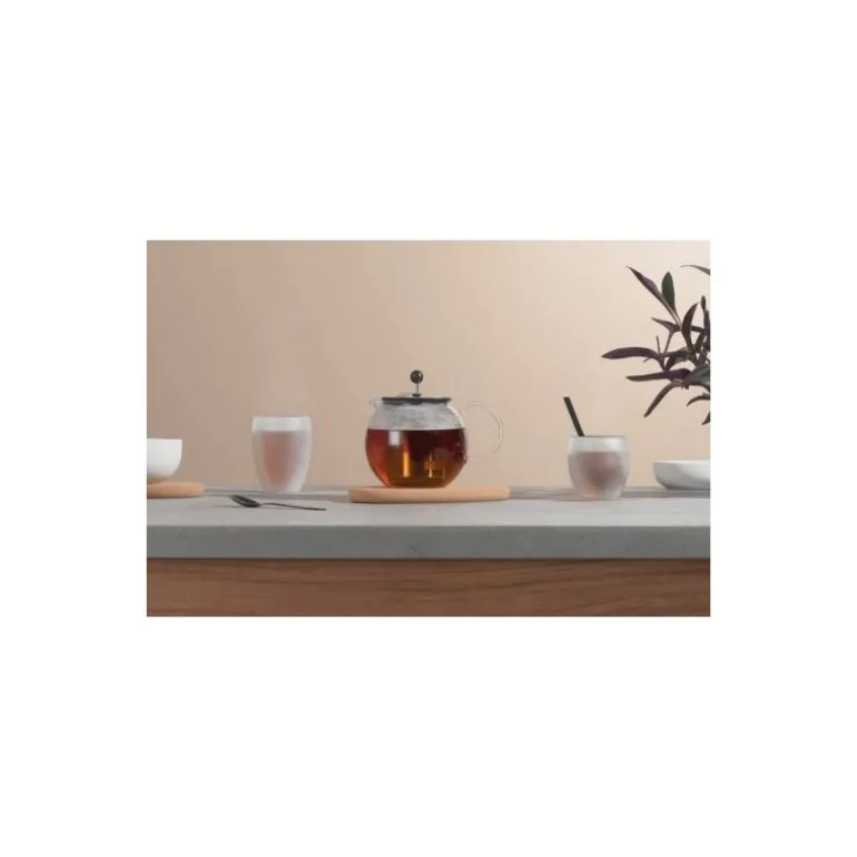 Théière en verre à piston Assam 1 L