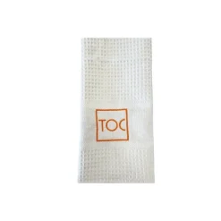 Torchon coton nid d'abeille brodé TOC
