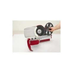Trancheur électrique Home Line 250 rouge avec extracteur