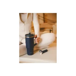 Travel cup isotherme bouchon étanche bleu nuit 90 cl