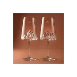 Verre a vin Topographic Mont blanc et Mont Everest - par 2