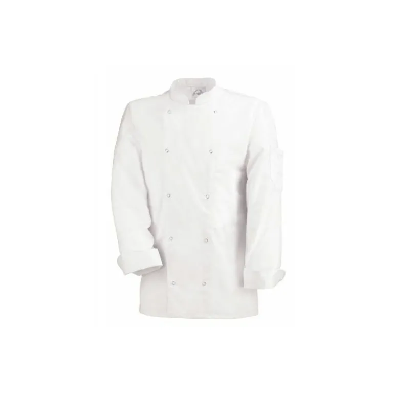 Veste blanche polycoton m. longues t6