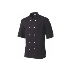 Veste polycoton m. courtes noire T. L