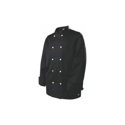 Veste polycoton m. longues noire T S