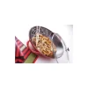 Wok en fonte cerise ø 37 cm avec son couvercle