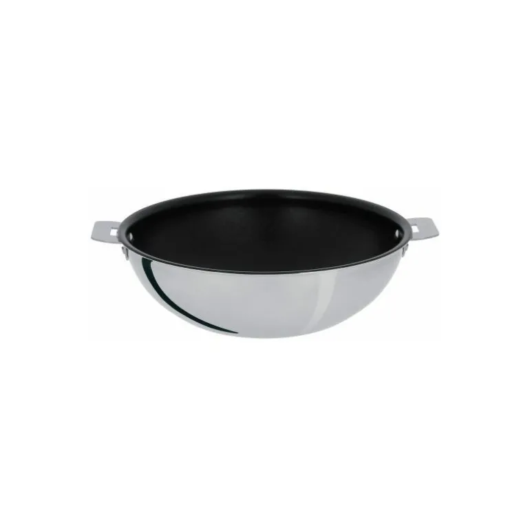 Wok inox antiadhérent amovible Casteline ø 28 cm