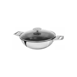 Wok inox antiadhérent amovible Casteline ø 28 cm