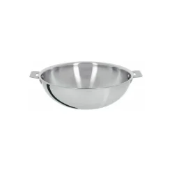 Wok inox Cristel Casteline 24 cm poignée amovible